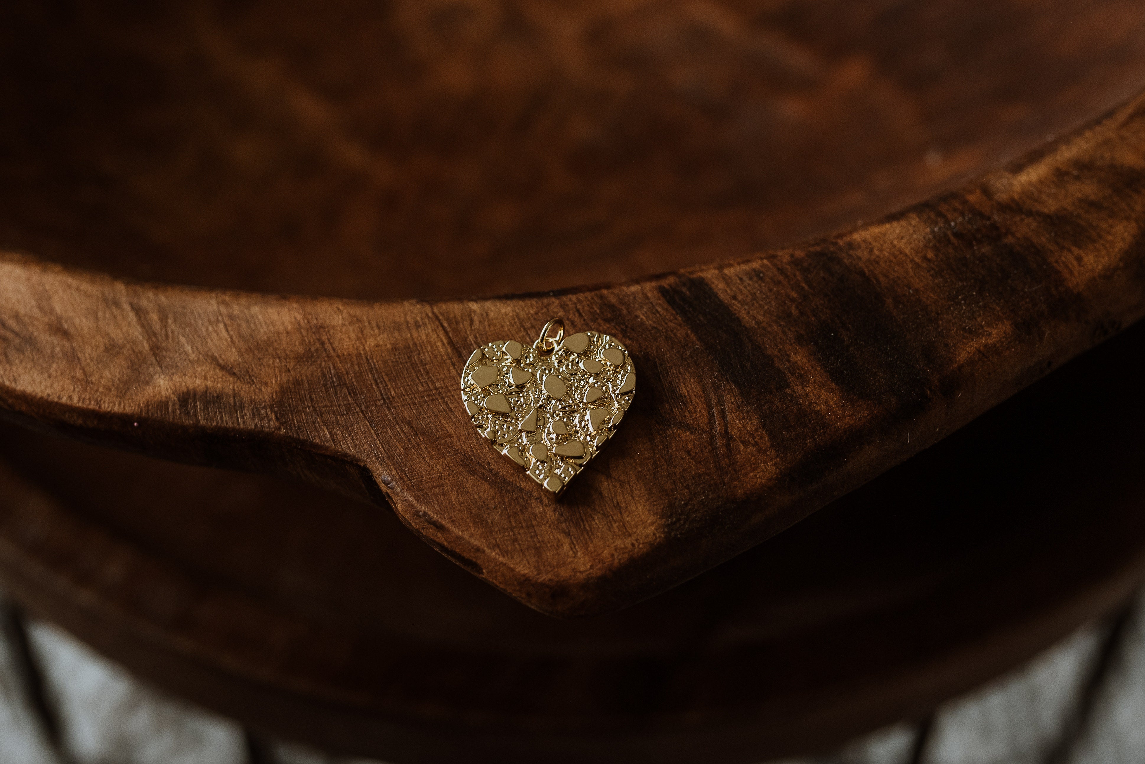 Gold Charm - Gold Heart