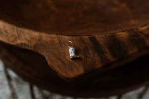 Gold Charm - White Cowboy Boot