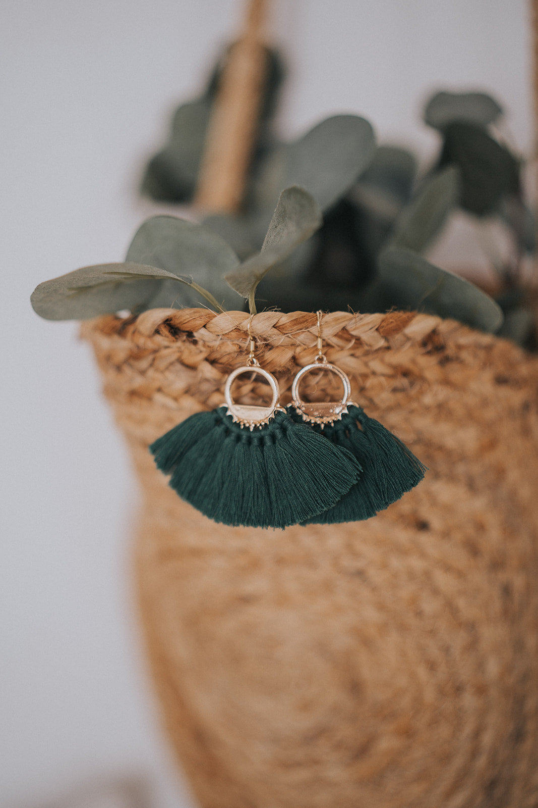 Statement Tassels - Evergreen