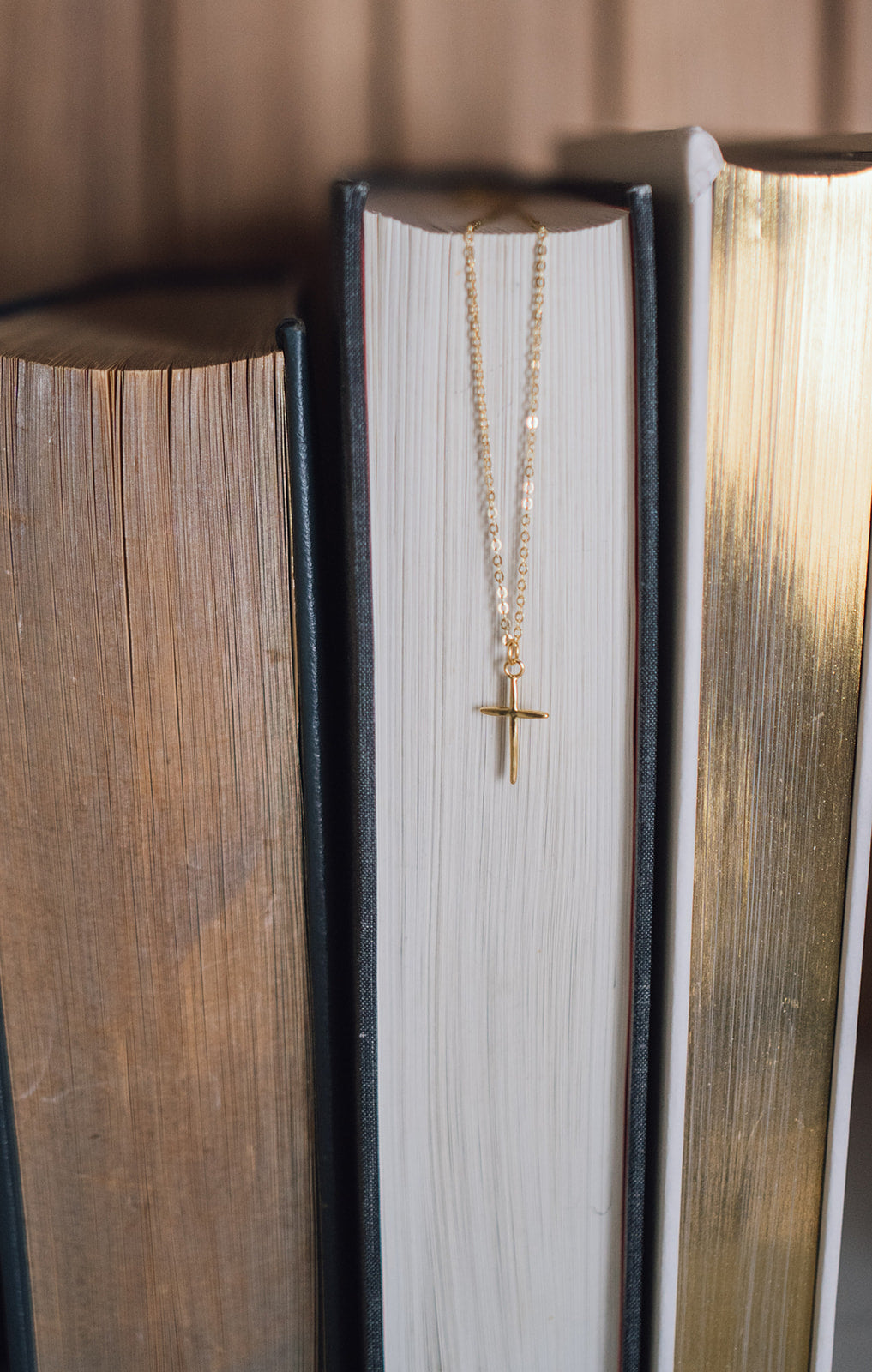 Gold Plated Necklace - Cross Style