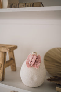 Feathered Tassels - Strawberry Wine Pink