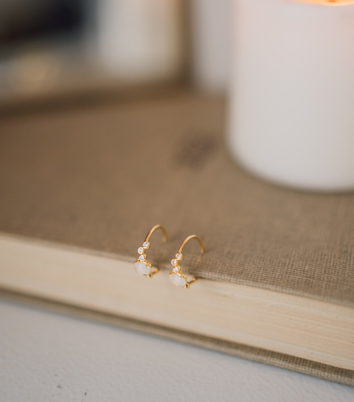 Gold Stud Earrings - Mandy