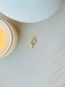Gold Charm - Cosmo November Birth Flower