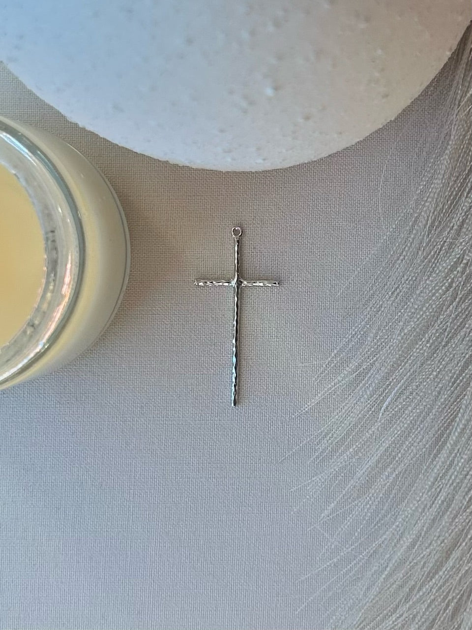 Silver Charm - Large Cross