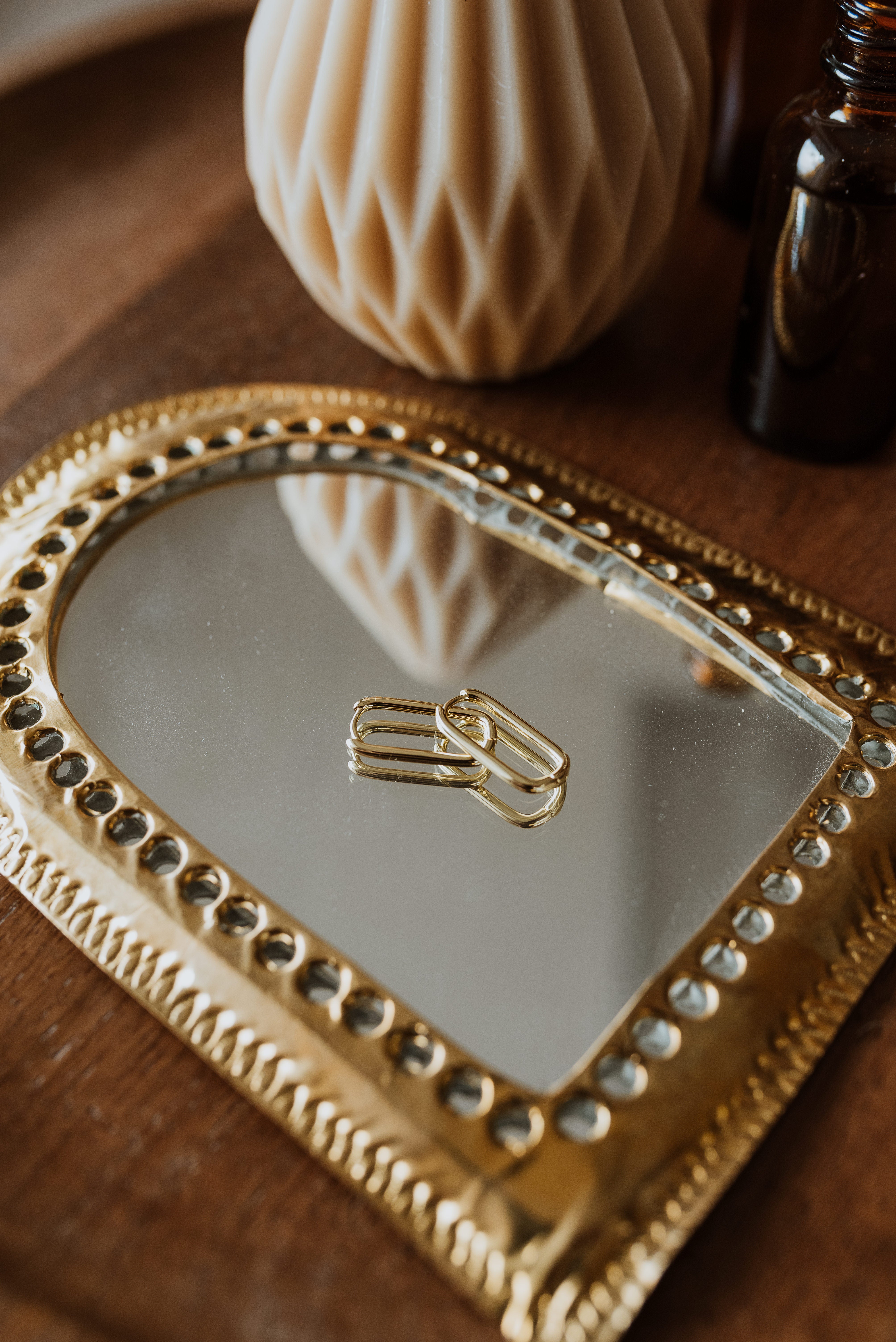 Gold Earrings - Golden Gate Hoops