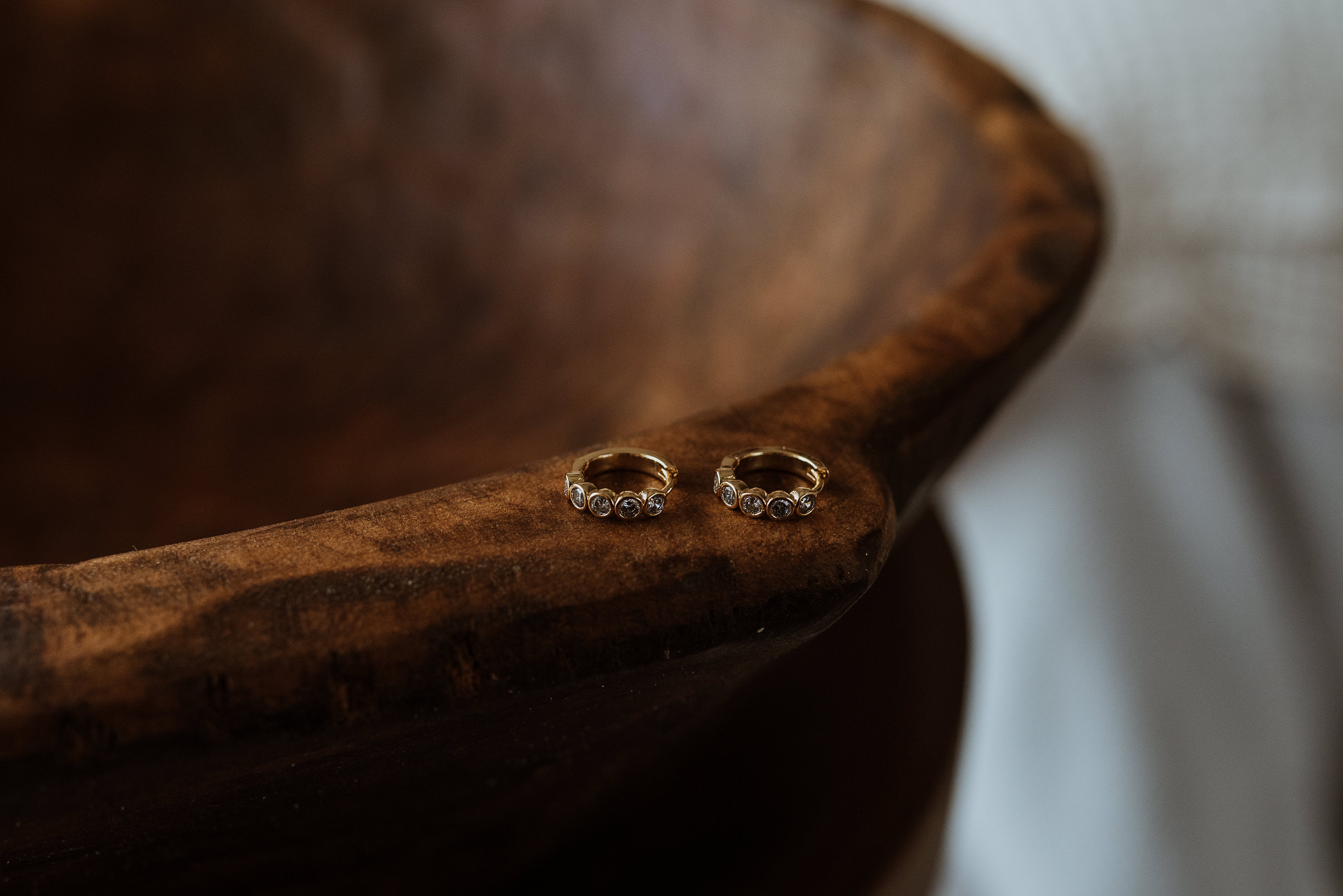 Gold Earrings - Golden Hour Huggies