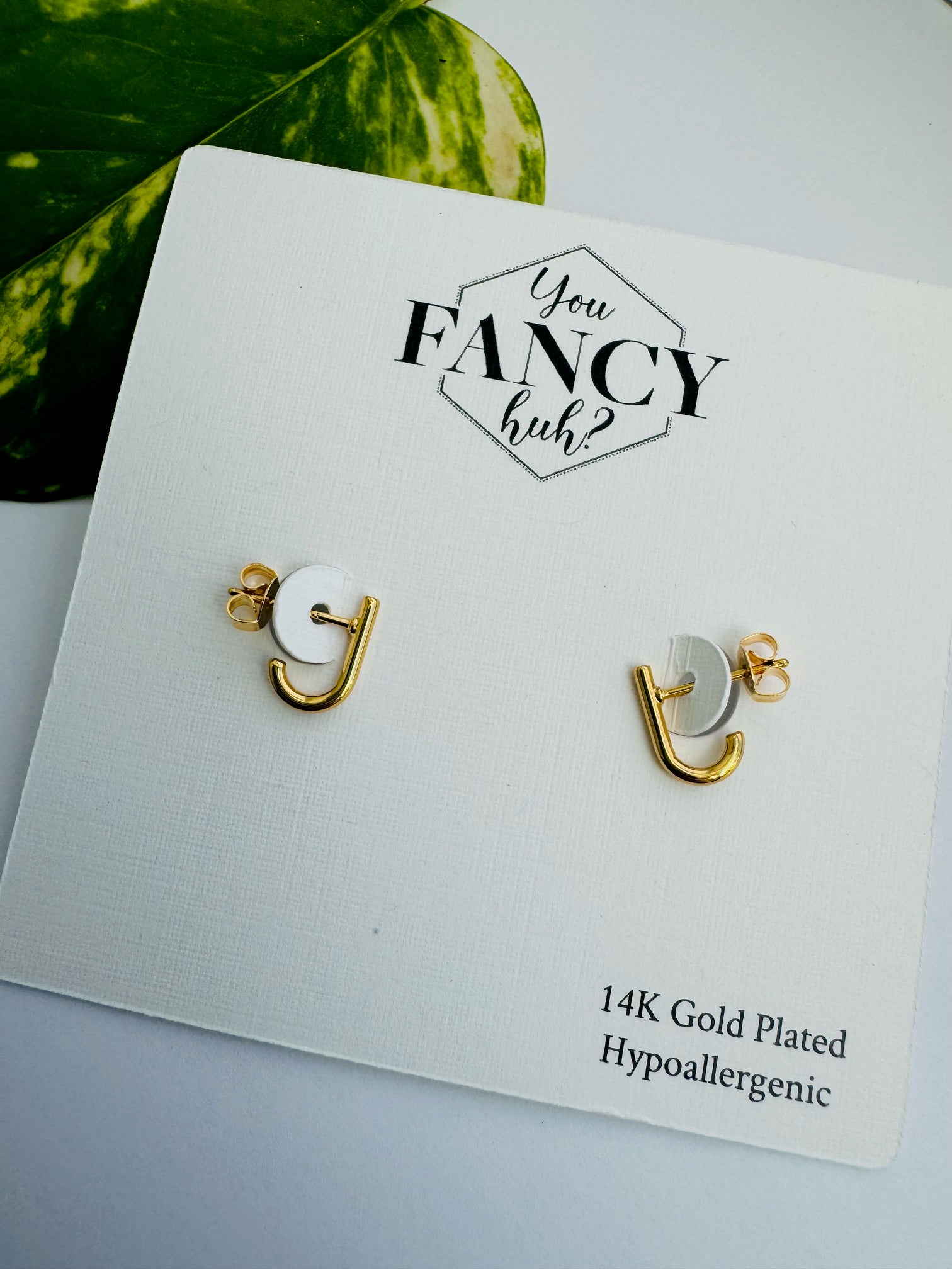 Gold Stud Earrings - Desire