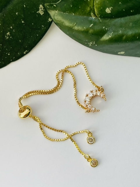 Gold Bracelet - Luna Drop
