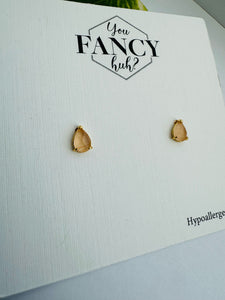 Gold Stud Earrings - Willa