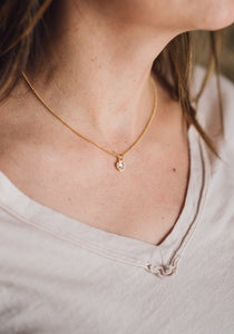 14K Real Gold Adjustable Necklace - Aries