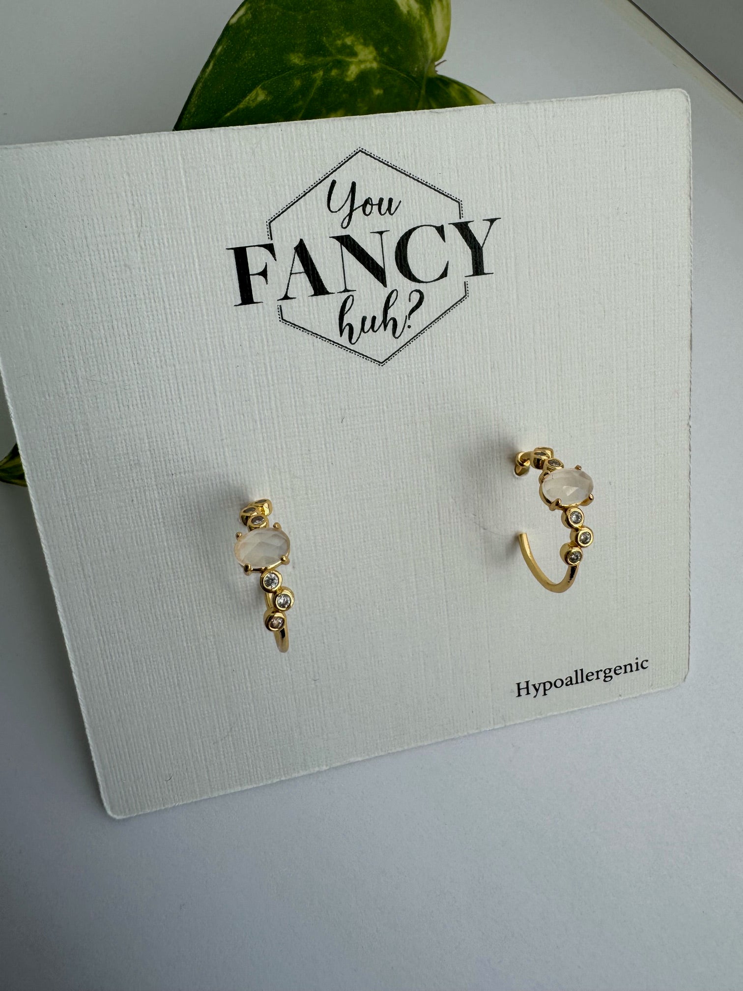 Gold Stud Earrings - Mandy