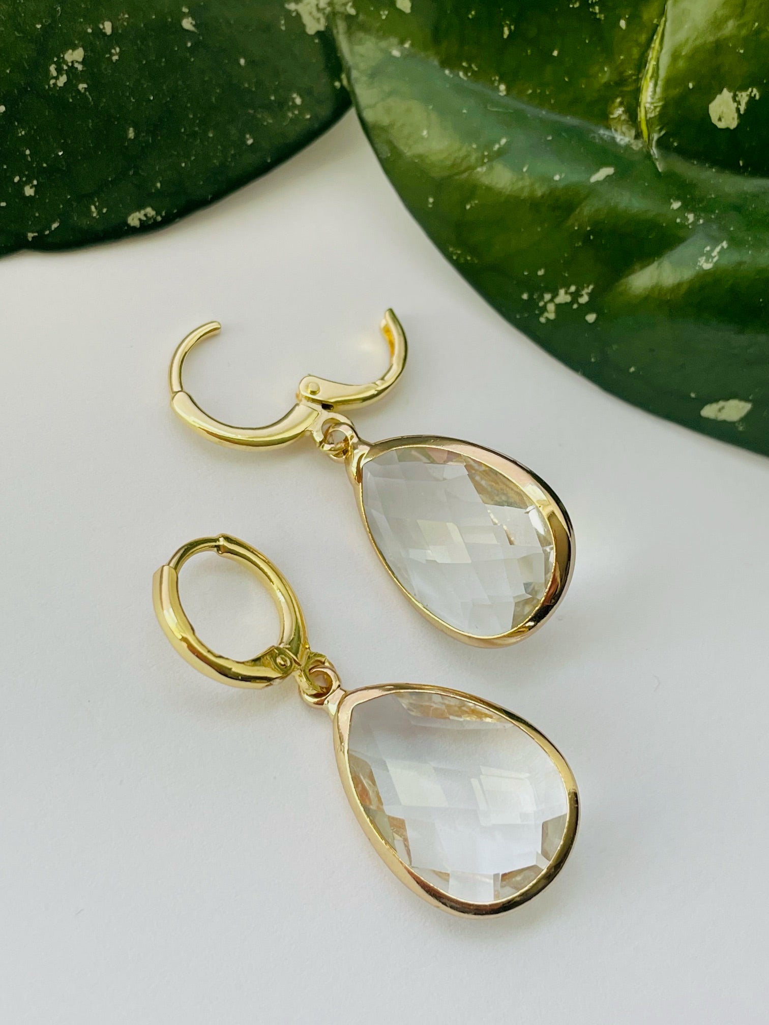 Gold Earrings - Mirror Mirror