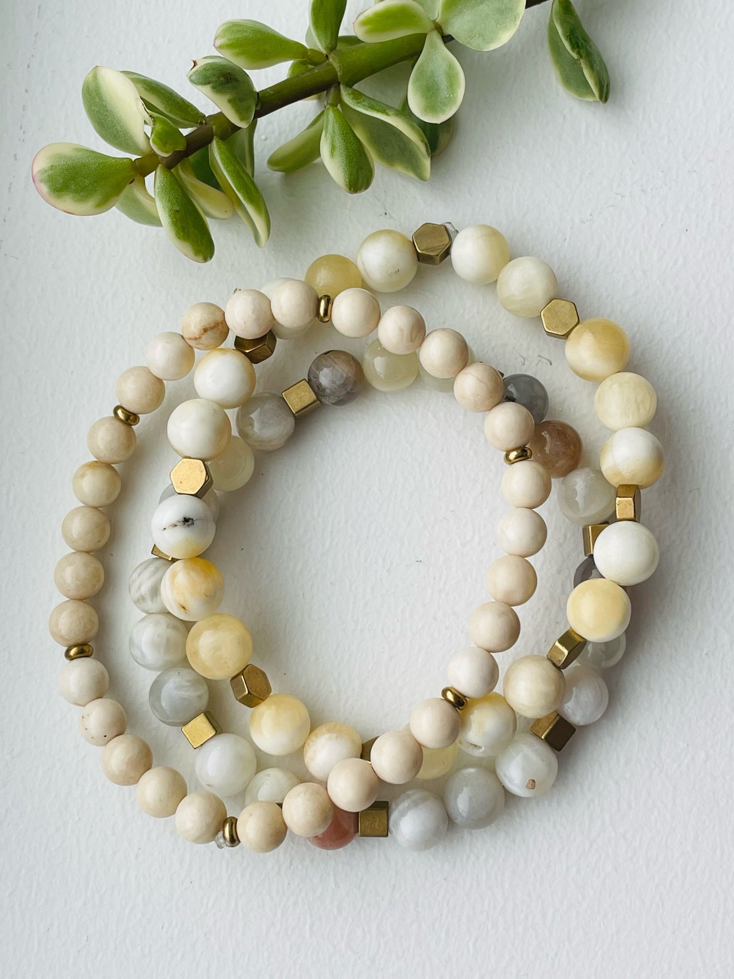 Stacked Bracelet Trio - Deep Breath