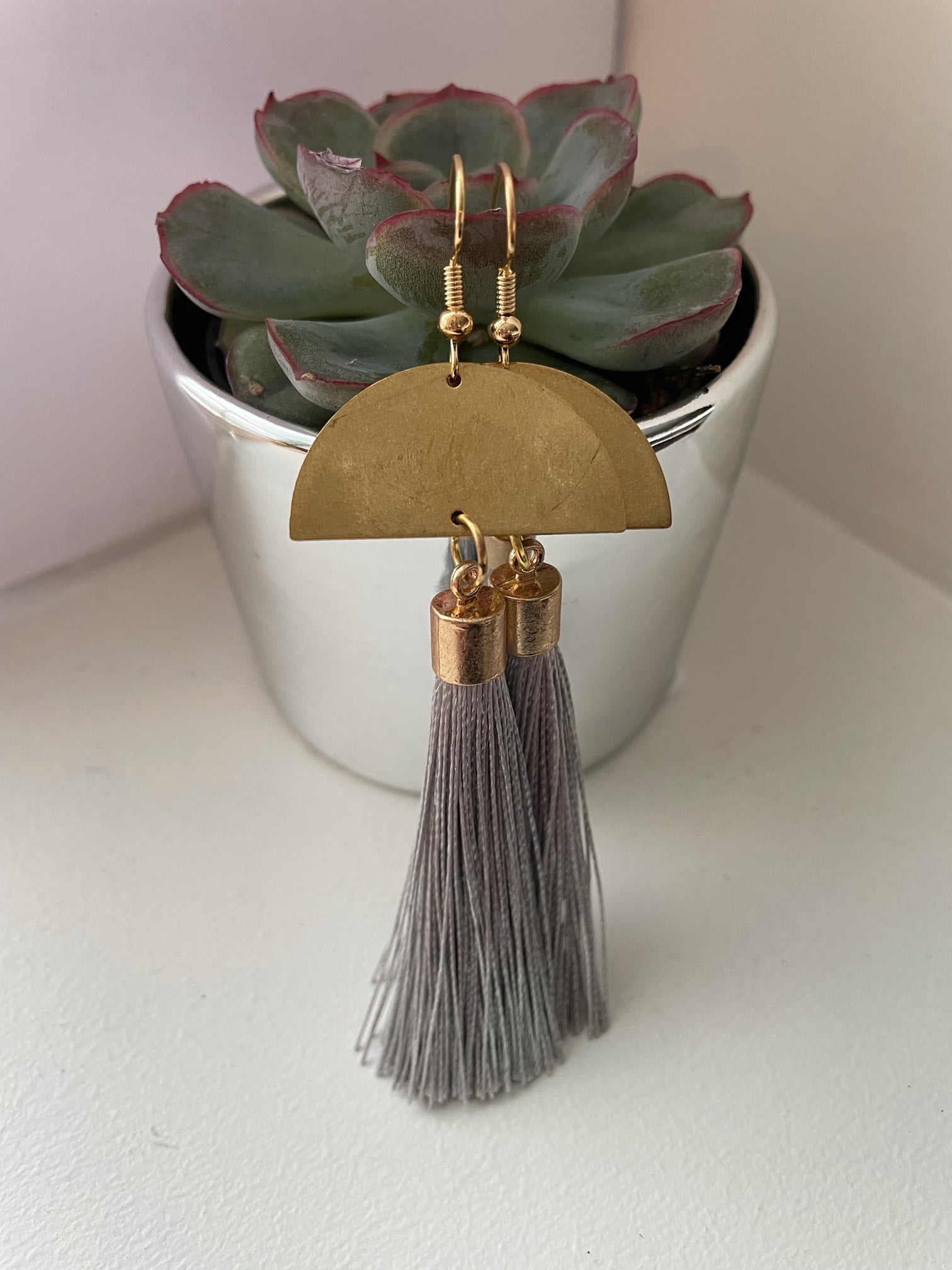 Silk Tassels - Slate