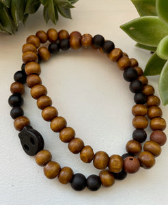 Stacked Wooden Bracelets - Duo