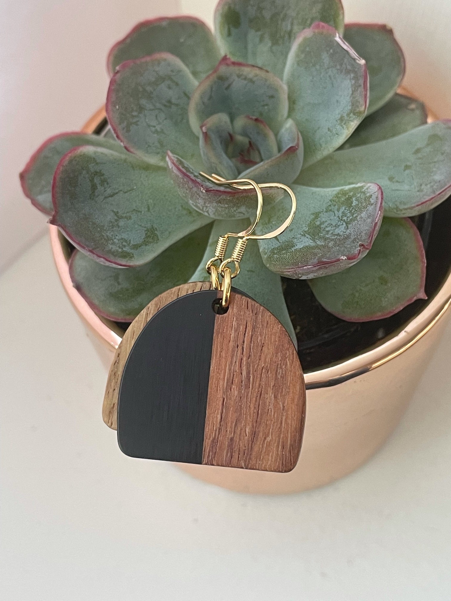 Wooden Earrings - All About Eve