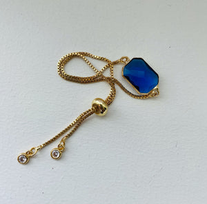 Gold Bracelet - Blue View - Two Styles